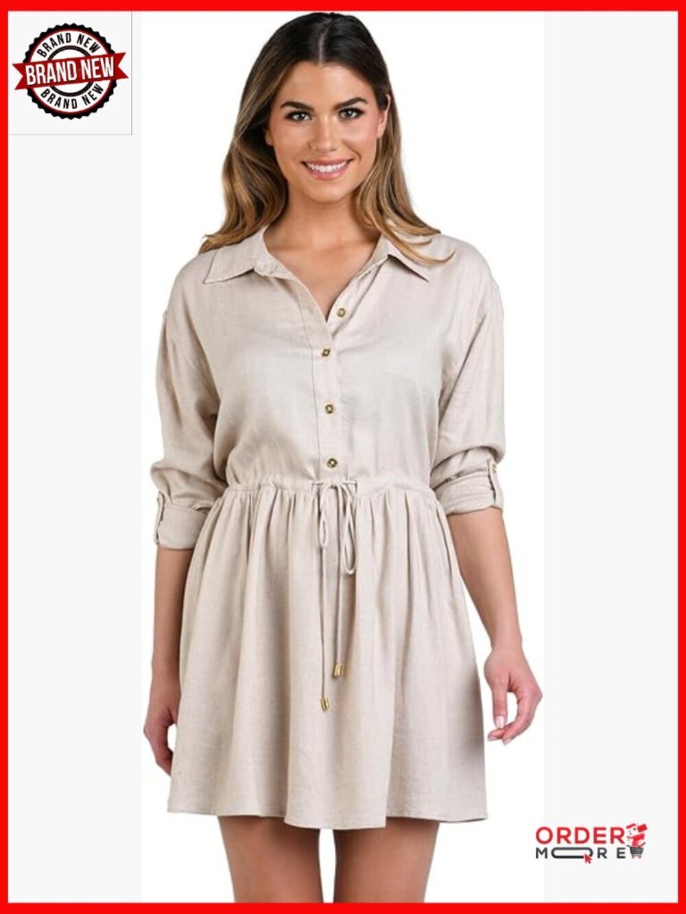 Short Sleeve Mini Dress Swimsuit Cover Up